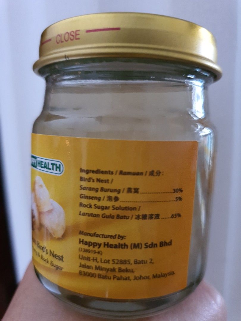 Premium Bird's Nest with Ginseng & Rock Sugar., Health & Nutrition