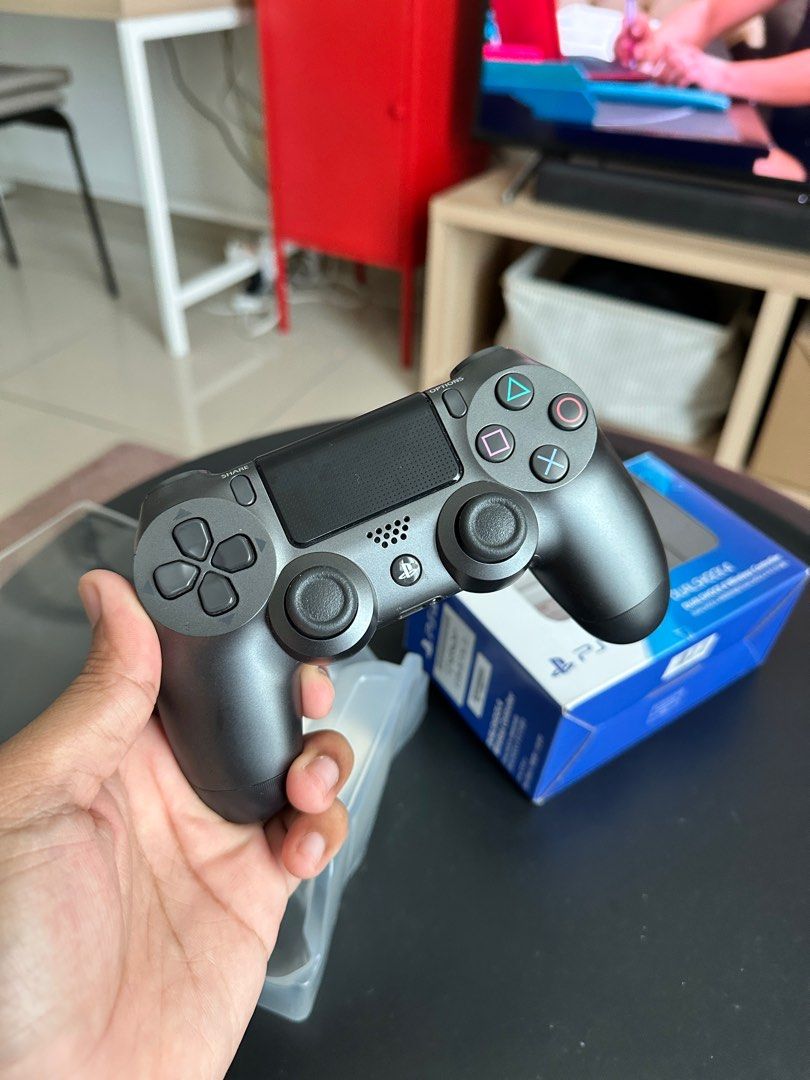 Steel black ps4 controller uk sale