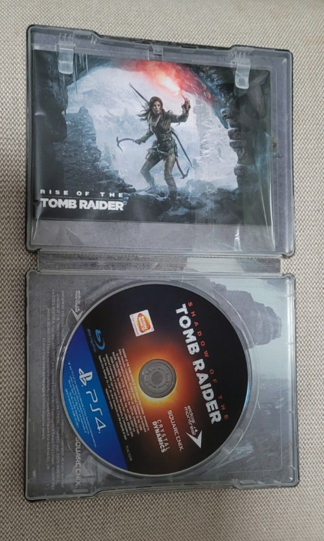 Custodia Steelbook Personalizzata Rise Of The Tomb Raider G2 - Per PS3/PS4/PS5/Xbox (vuota)