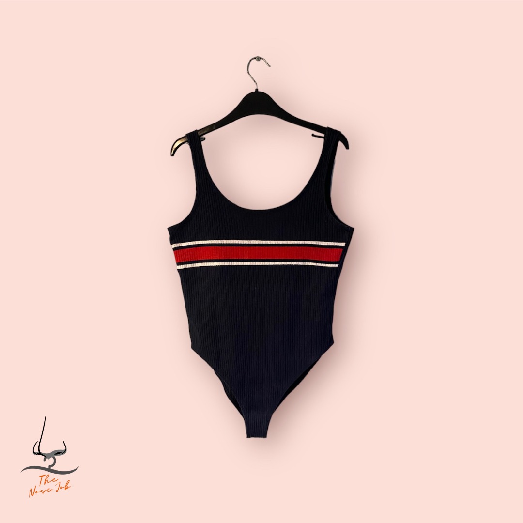 Pull&Bear Navy Blue Bodysuit, Women's Fashion, Tops, Others Tops on ...