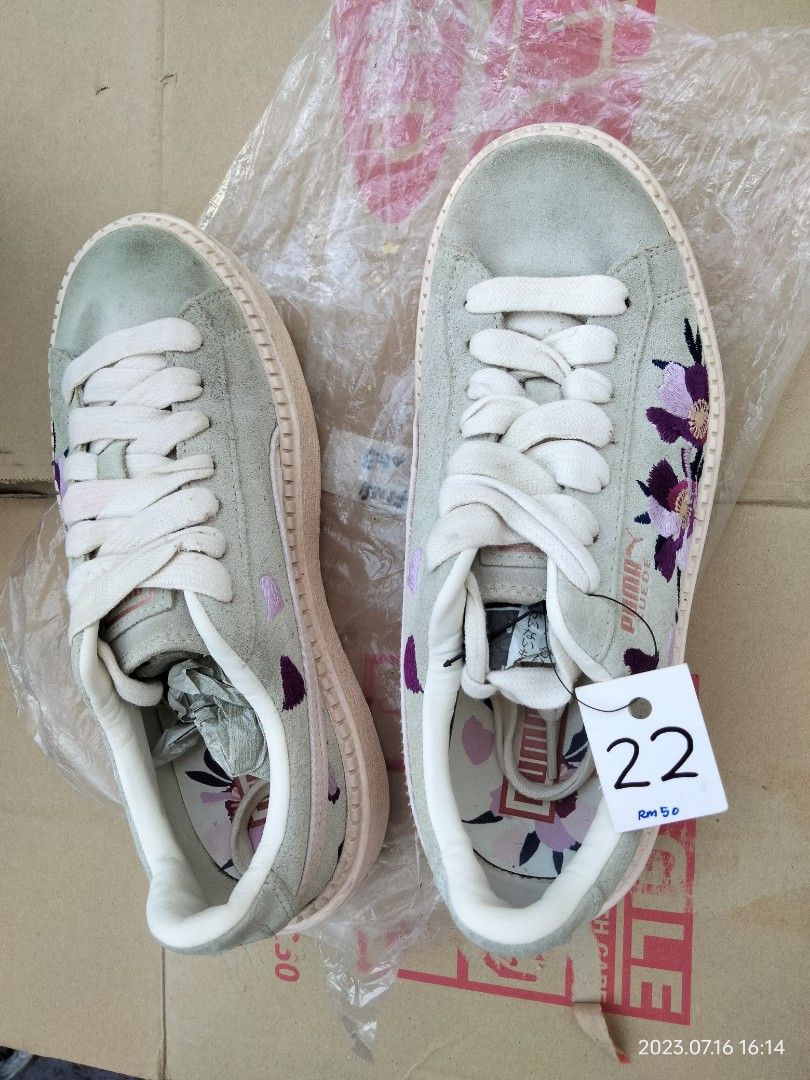 Puma suede platform floral on sale
