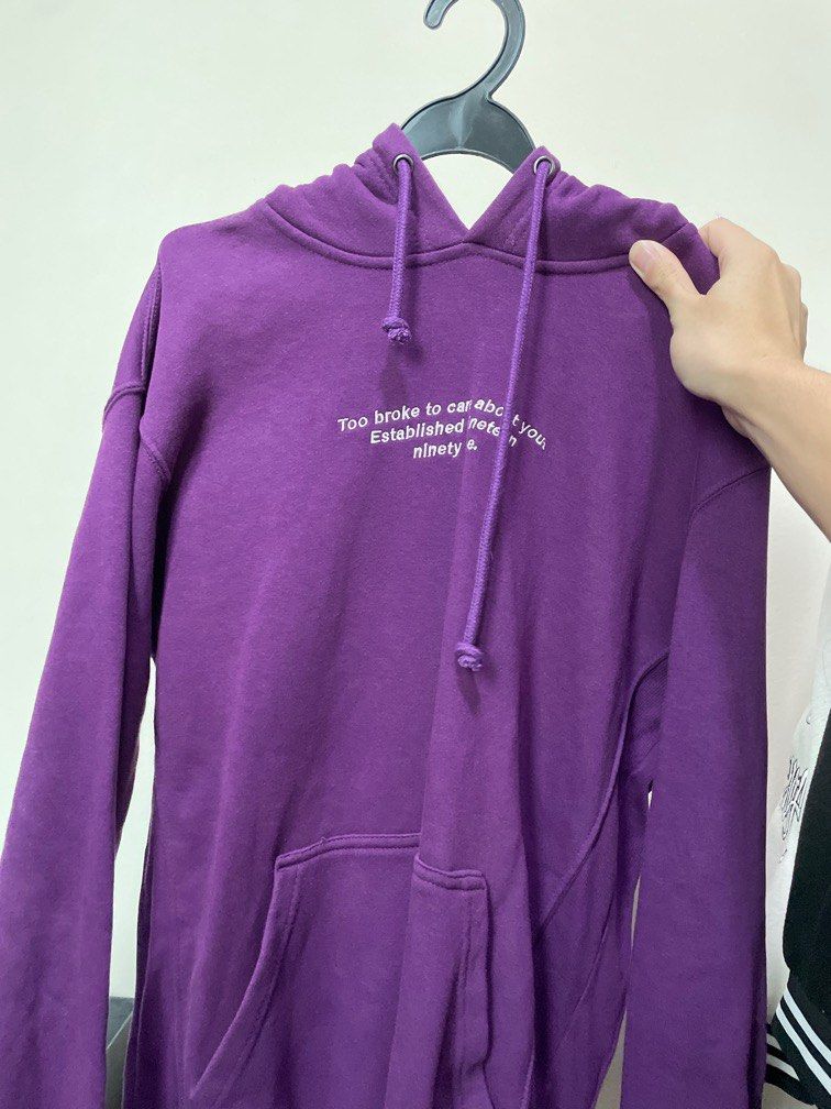 Pull and bear outlet purple hoodie