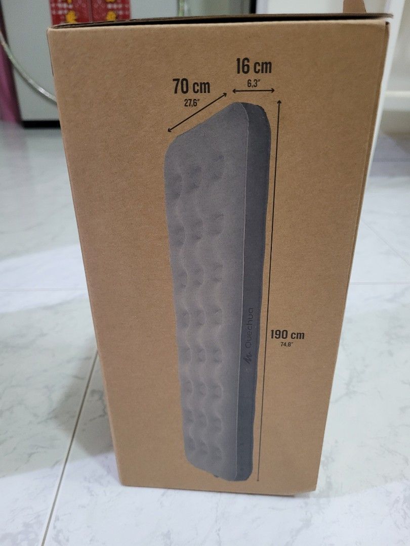 Quechua Inflatable bed Air basic 70, Sports Equipment, Hiking & Camping