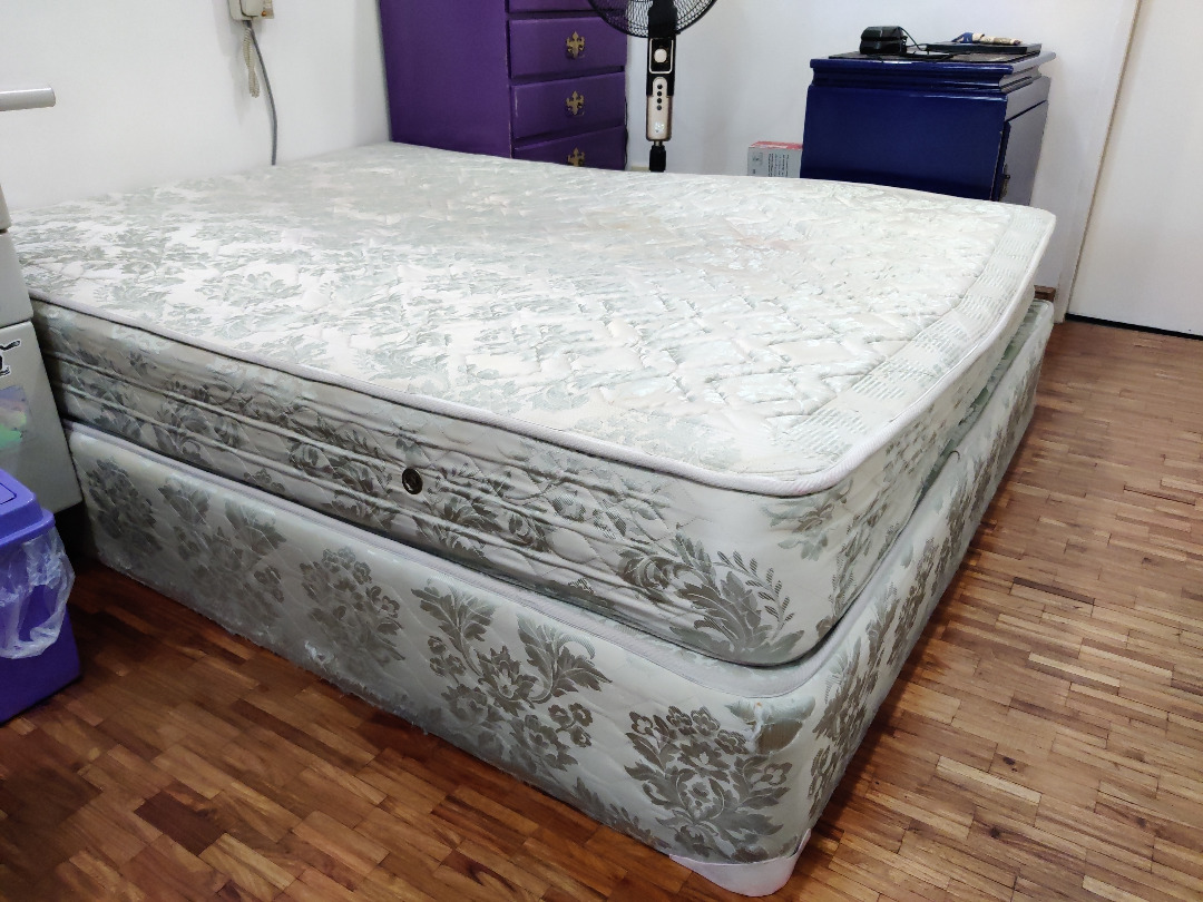 Salem queen size bed on Carousell