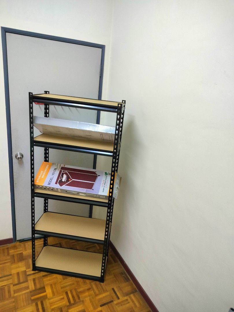 Rak besi 5 tingkat boltless rack, Furniture & Home Living, Furniture ...