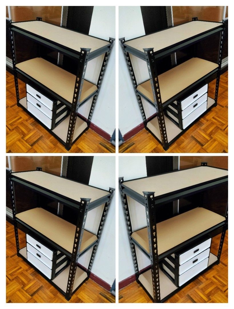 Rak besi /rak besi 3 tingkat, Furniture & Home Living, Furniture ...