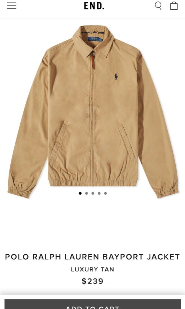 Ralph lauren tan overcoat