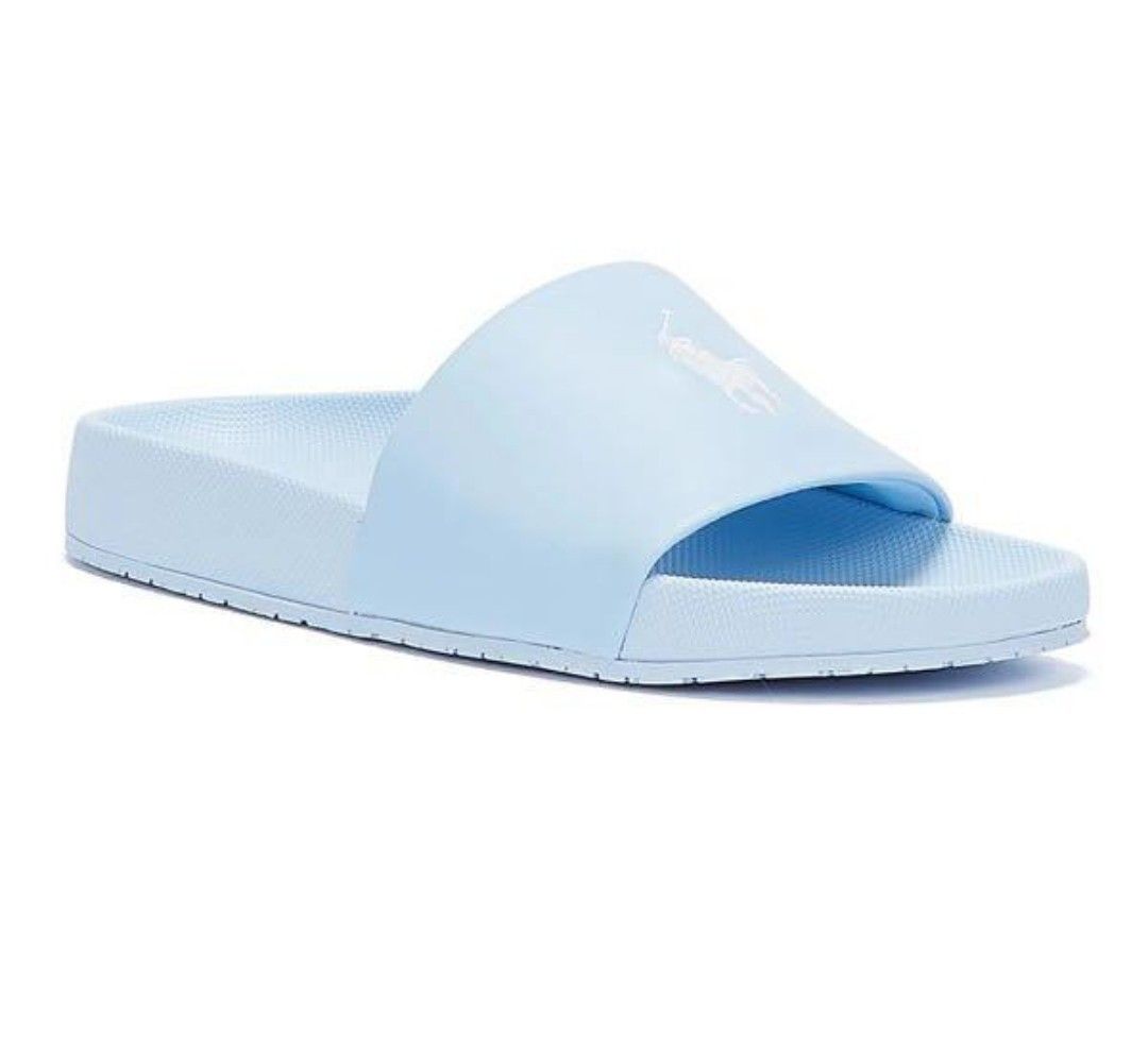 Ralph Lauren Cayson Blue White Slides