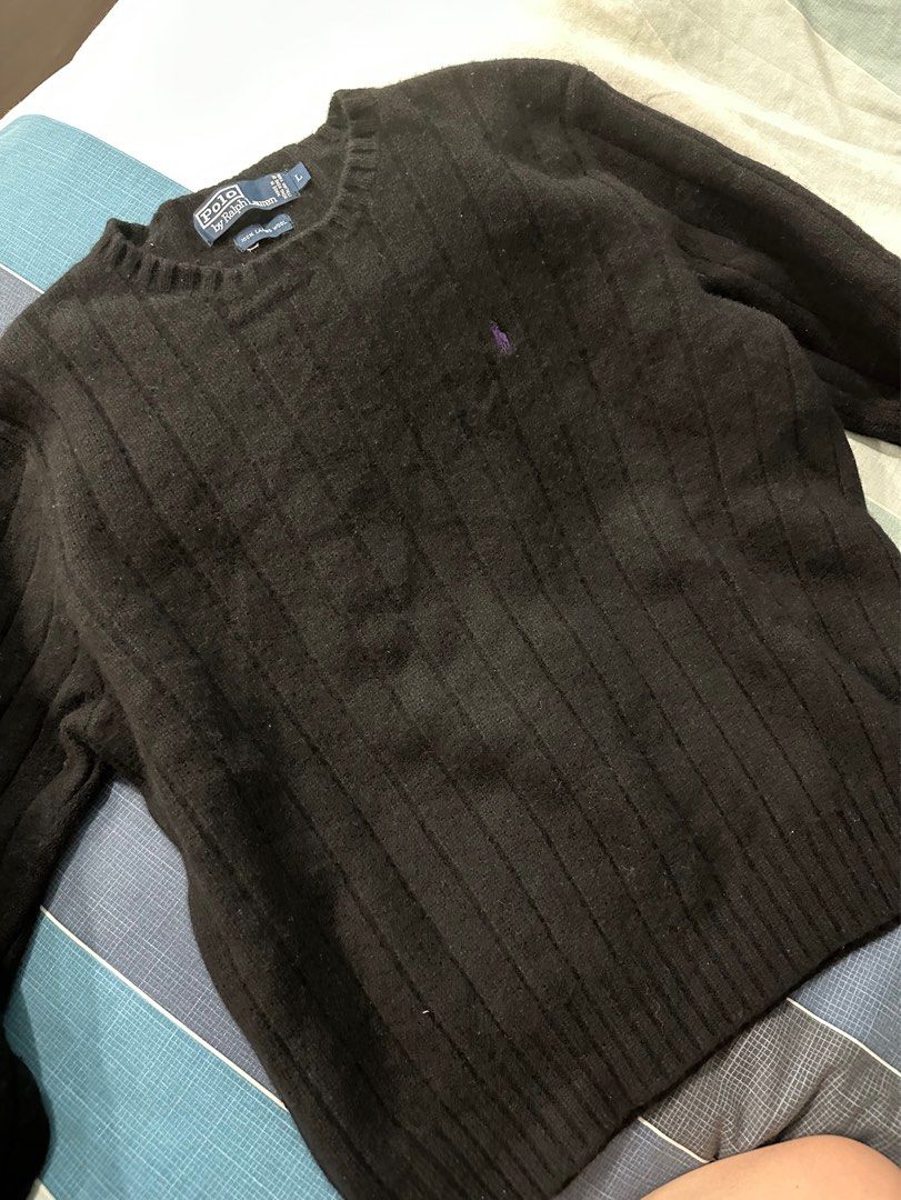 Ralph Lauren polo lambs wool pullover Men s Fashion Tops Sets
