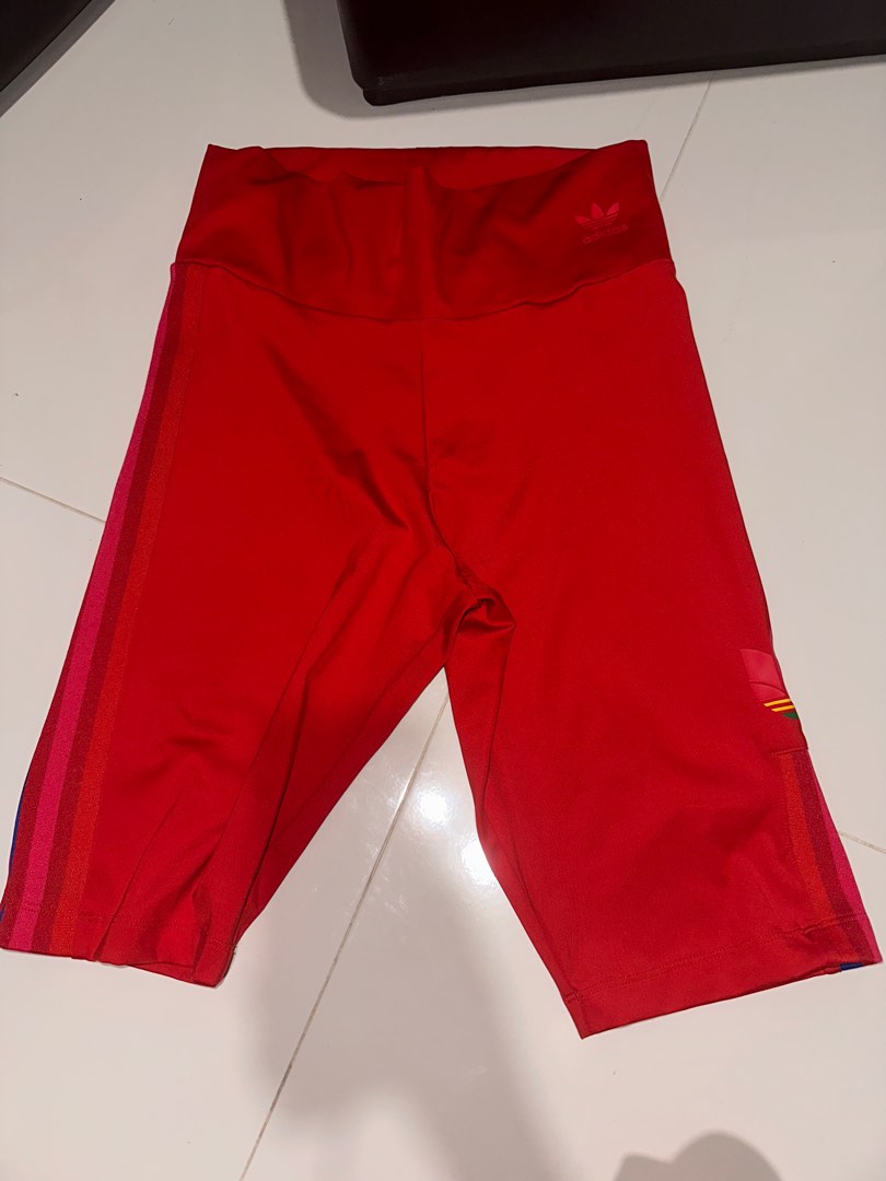 adidas cycling shorts red