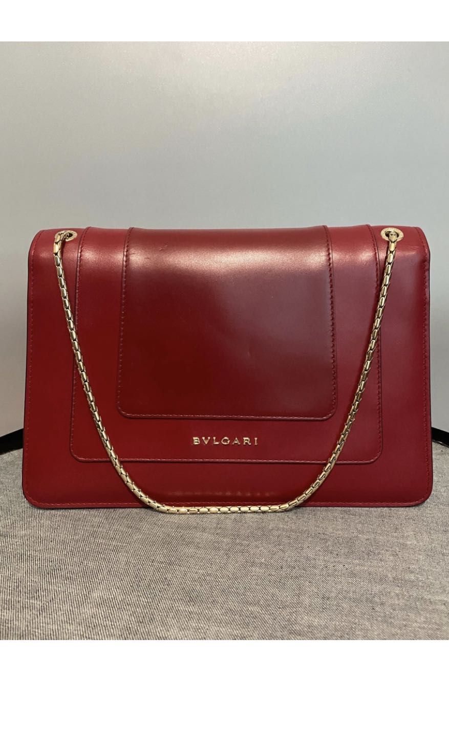 Red 2025 bvlgari bag