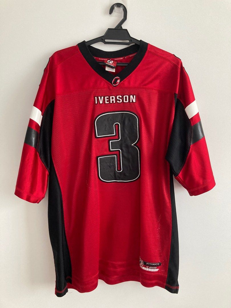Reebok Iverson Jersey Red Men s Fashion Tops Sets Tshirts