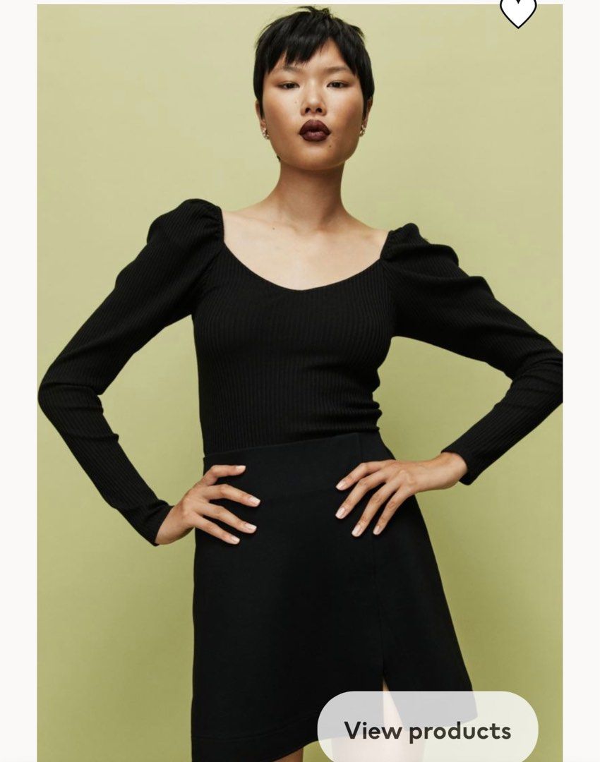 H&M Ribbed Top (Category: Dresses) located in Valenzuela. Submitted by chnlldd (Listing ID 1243402520, Image 1). Description: Worn once for few hours onliii Can fit up to Med & Large if wala bubelya Bought for 799 .