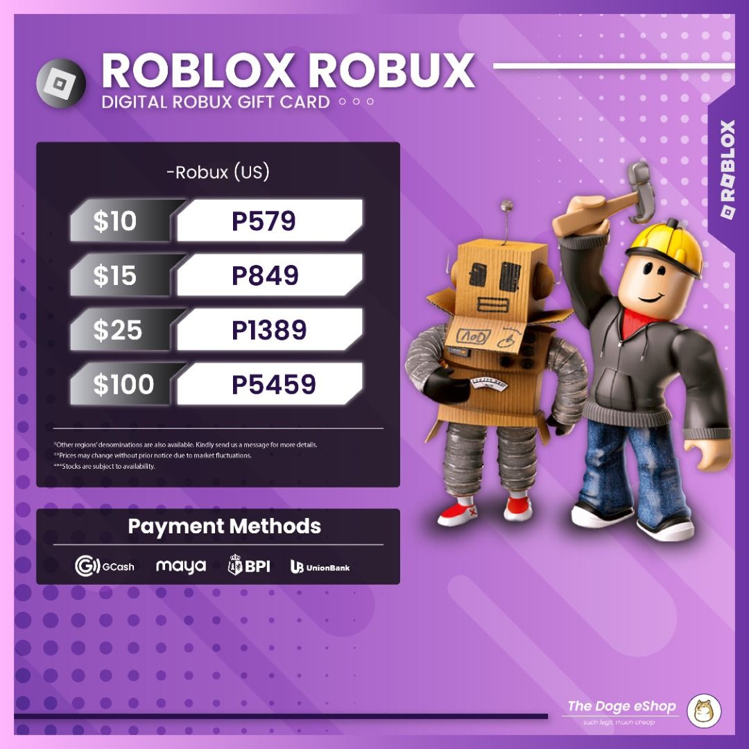 Roblox Gift Card 10,25$ , Video Gaming, Video Games, Others on Carousell