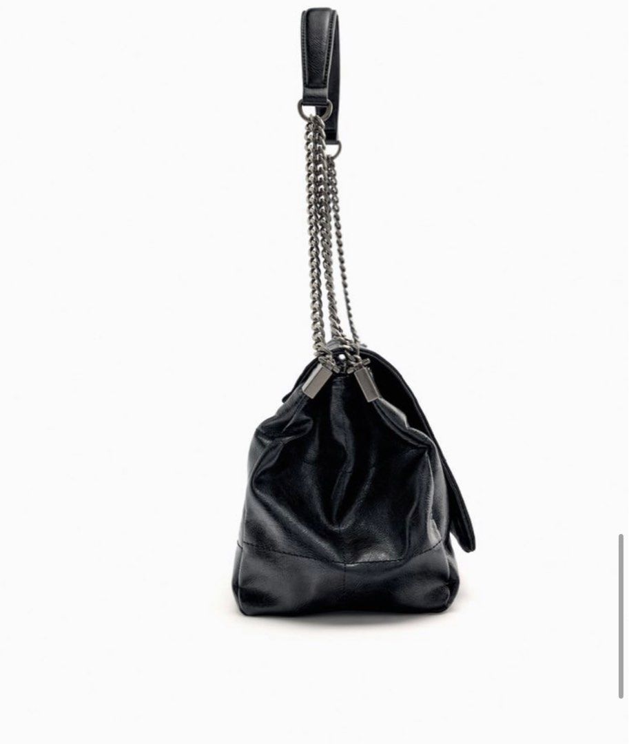 Rocker shoulder bag with flap zara sale