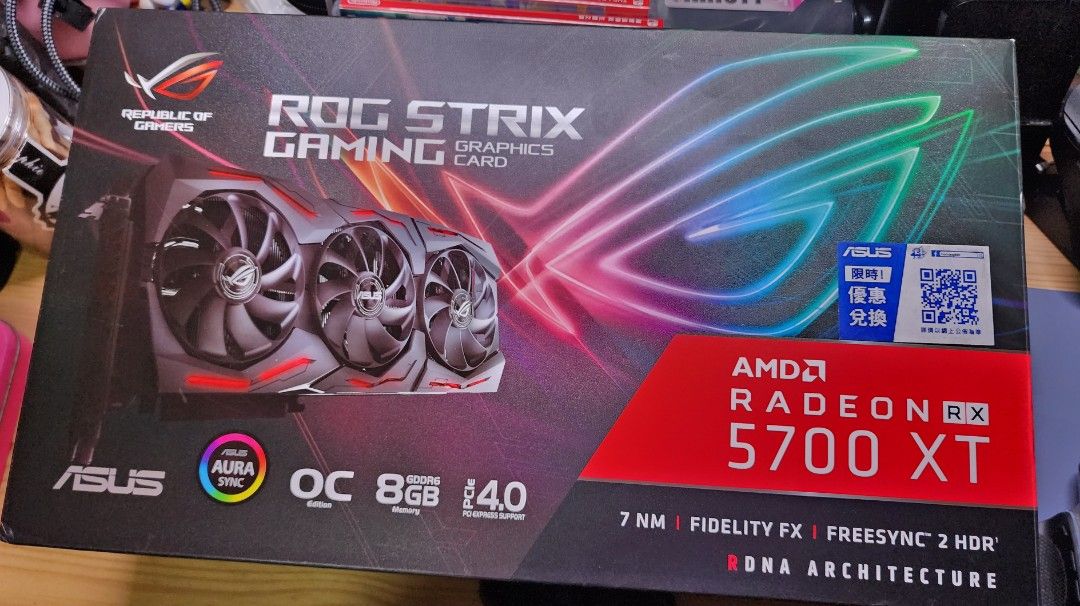ROG-STRIX-RX5700XT-O8G-GAMING GPU 華碩AMD顯示卡, 電腦＆科技, 電腦