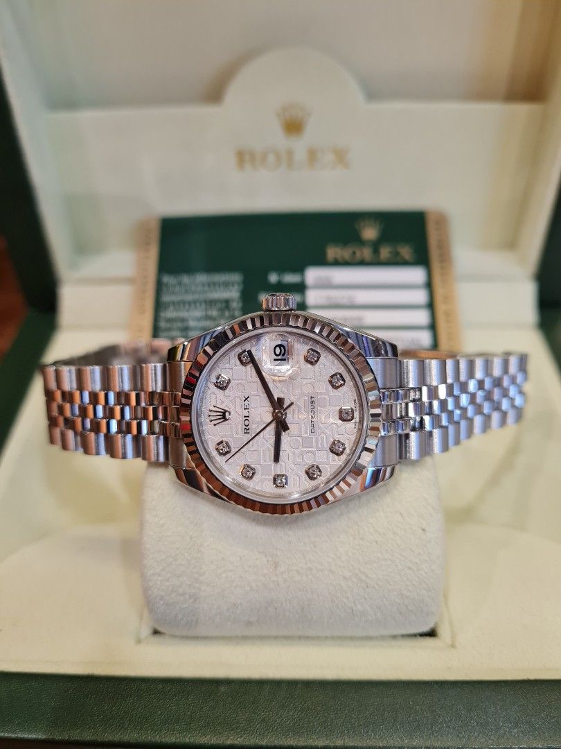 Rolex Datejust 178274g diamond Luxury Watches on Carousell