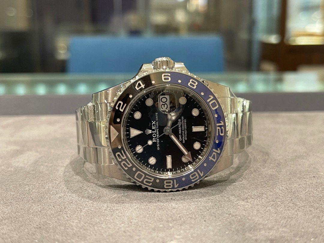 Rolex gmt master ii batman oyster bracelet sales