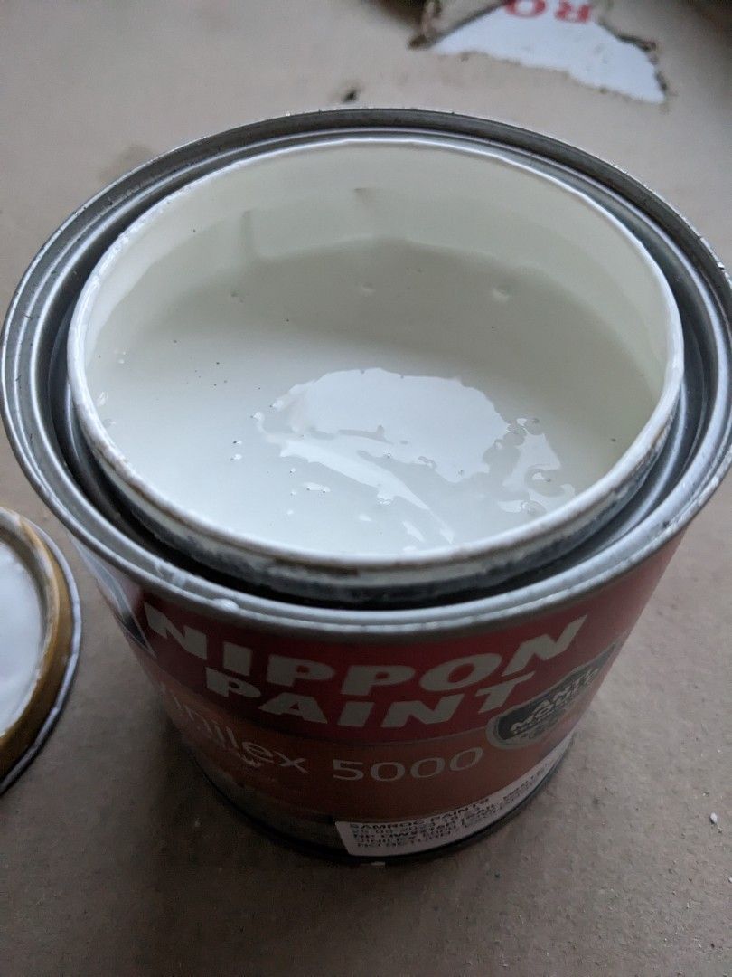 Sail White Nippon Vinilex 5000 paint (1L), Furniture & Home Living, Home Improvement