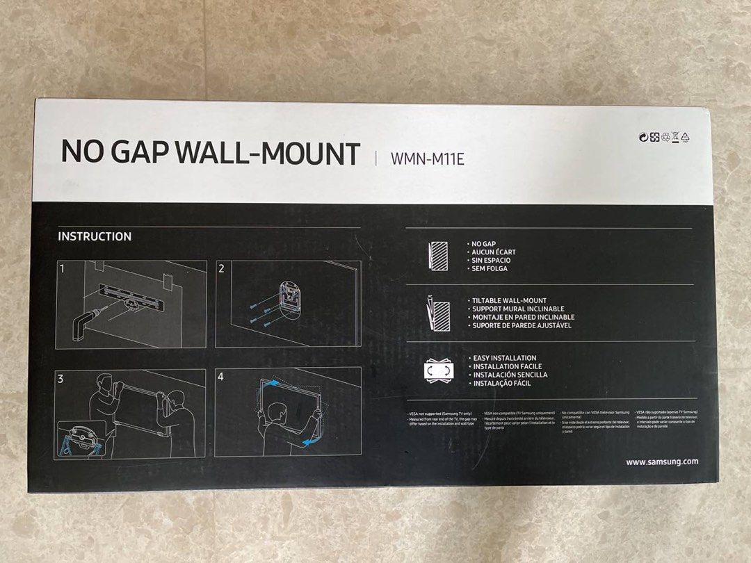 Samsung No gap wall mount TV Home Appliances TV Entertainment