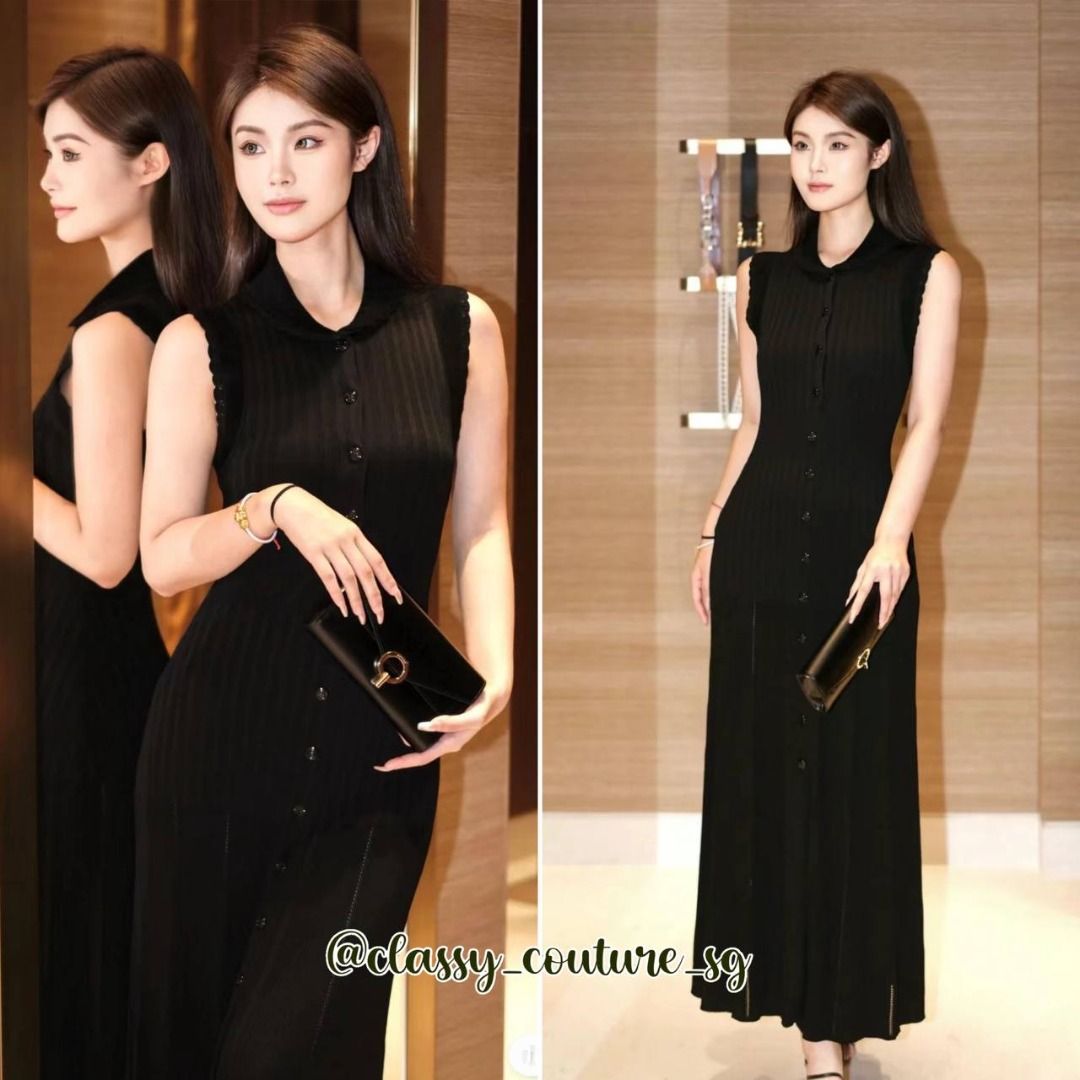 Sandro Laurene Ribbed Maxi Dress | Knitted midi, Women's Fashion, Dresses &  Sets, Dresses on Carousell