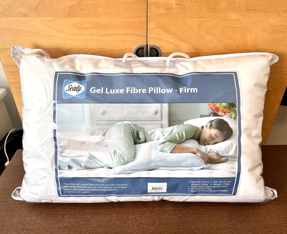 Sealy Pillow NEW Gel Luxe Medium Firm Furniture Home Living