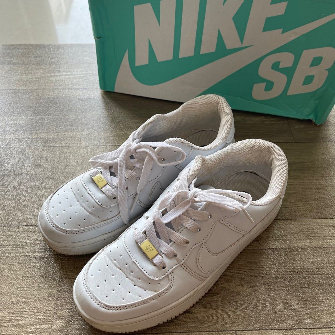 Second Nike Air Force 1 White Putih Sepatu Sneakers Sport Pria Wanita