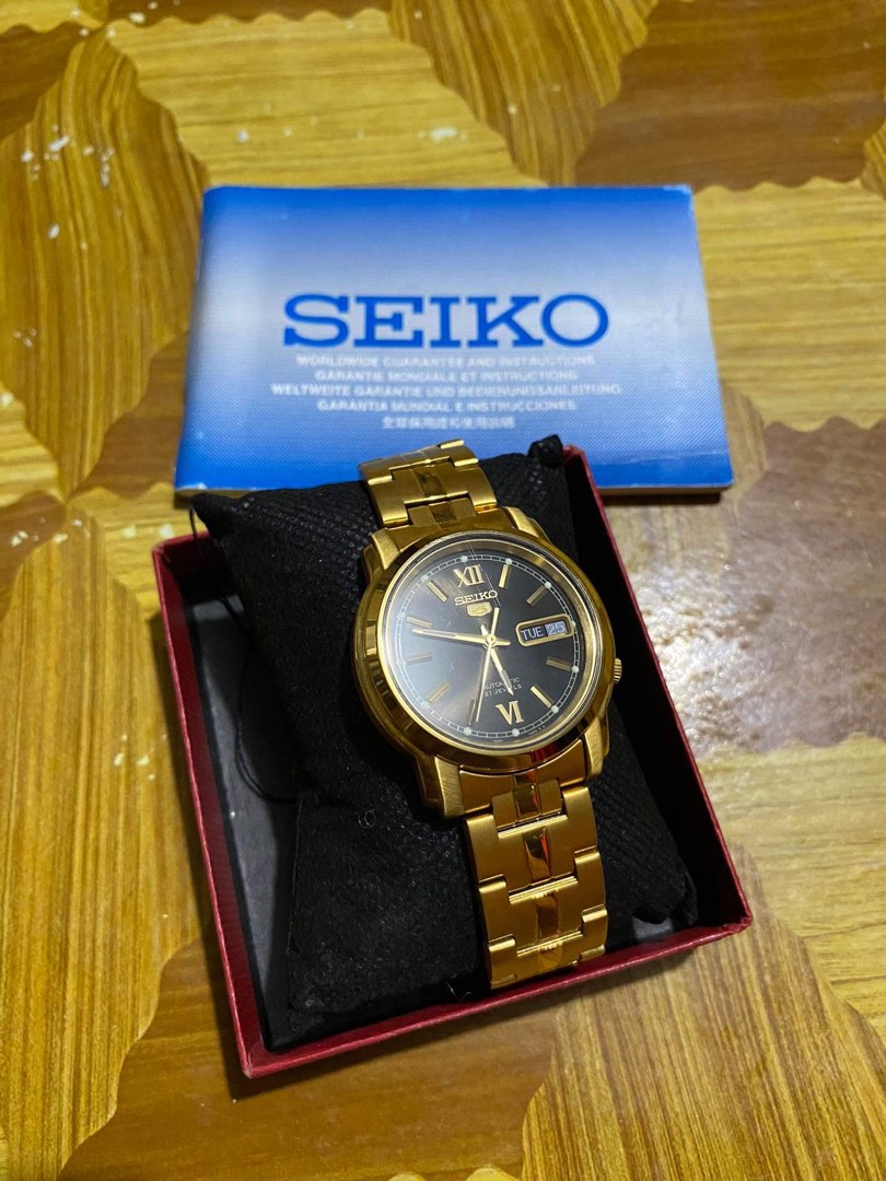 SEIKO 21 JEWELS AUTOMATIC GOLD Women s Fashion Watches