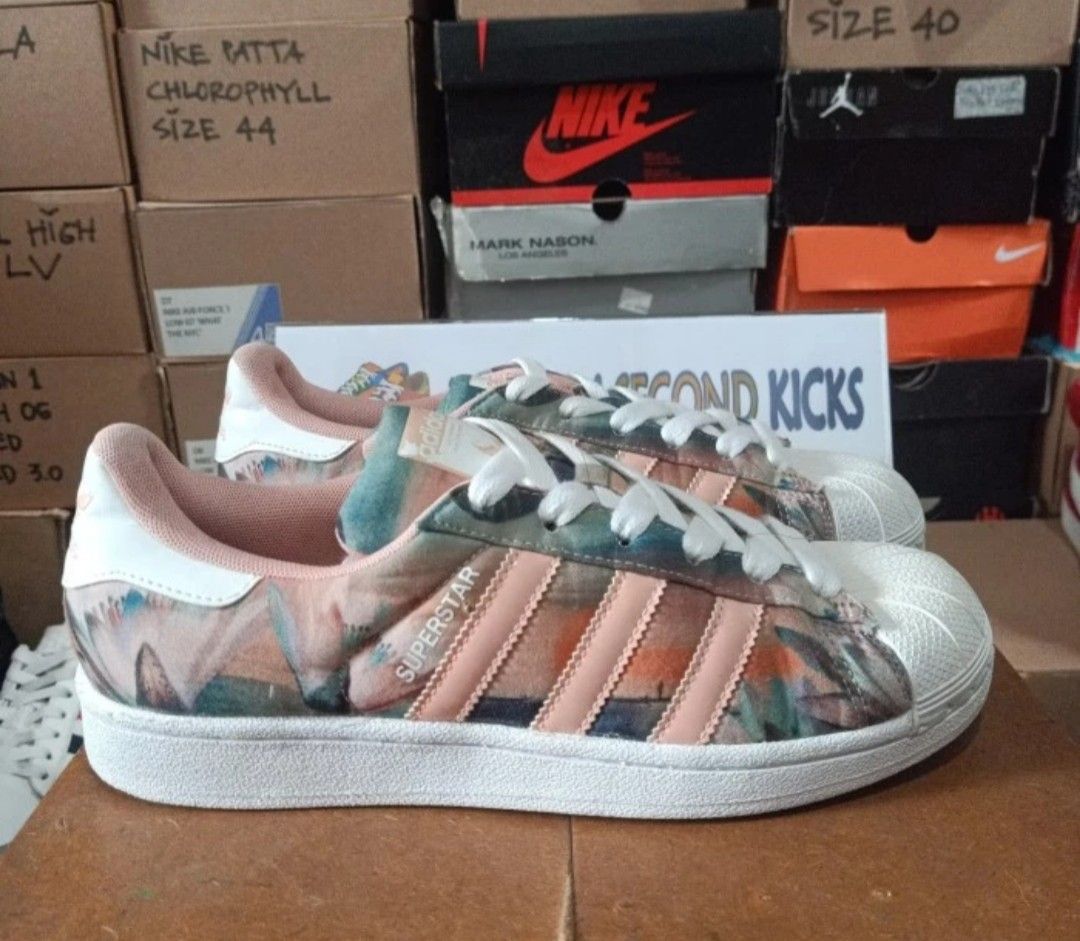 Adidas superstar pink 39 1/3 clearance