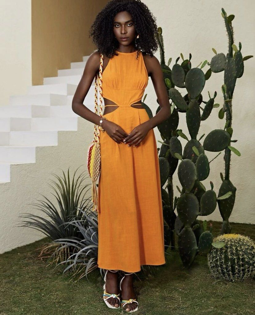 Shein cutout tie back maxi dress, Women's Fashion, Dresses & Sets, Dresses  on Carousell