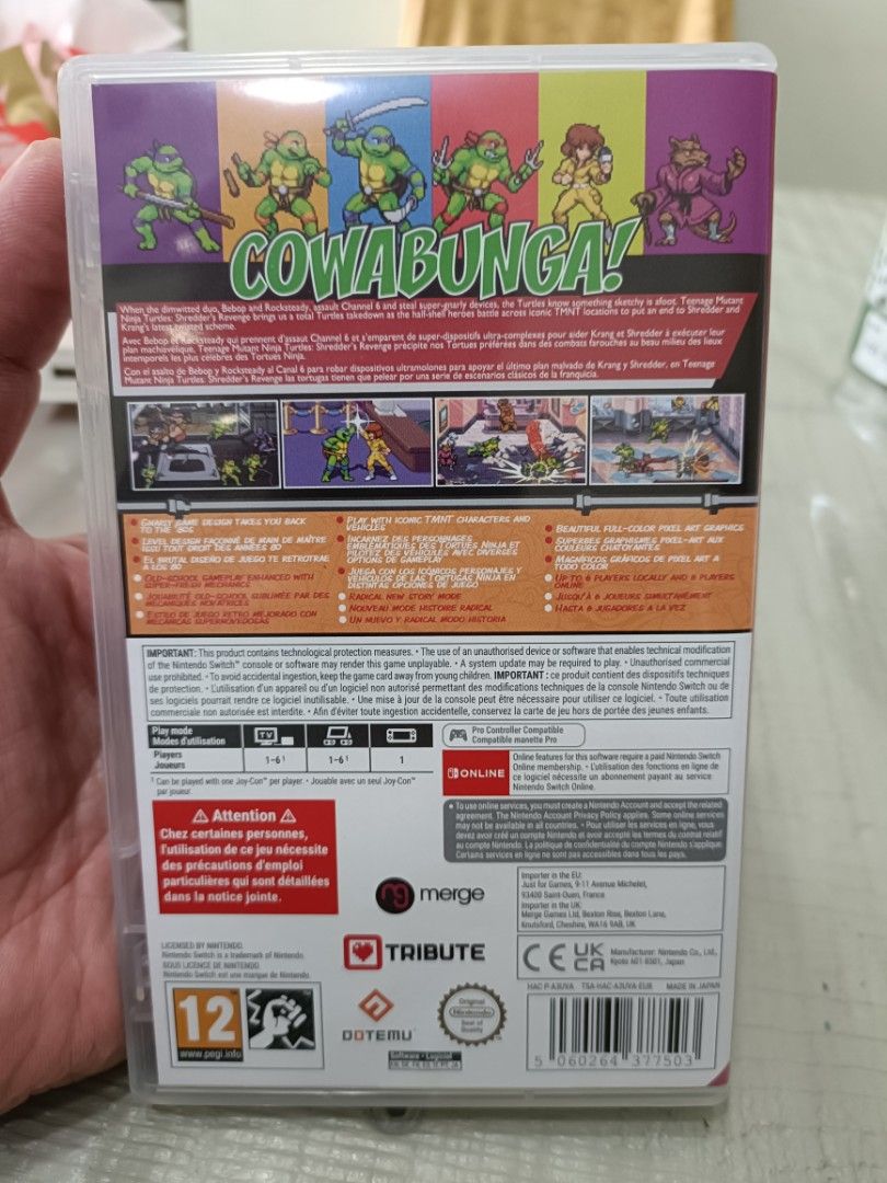 Shredder's Revenge + pizza keychain, Video Gaming, Video Games