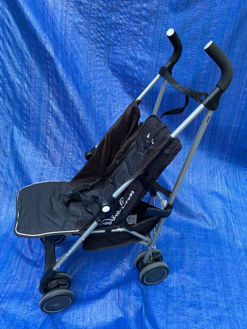 silver cross heavy duty lightweight foldable stroller (Category: Strollers) located in Makati City. Submitted by mighty.simpletrading (Listing ID 1243435423, Image 1). Description: Location: makati city brand: silver cross model: pop condition: preloved , used in working condition , no issues no tear bought from mothercare with box , used only for out of country trips , easy to collapse and fold upto 25kg weight capacity.