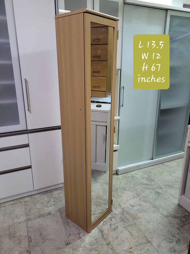 Slim cabinet w/ mirror Japan surplus (Category: Shelves, Cabinets & Racks) located in Manila. Submitted by Hezcki (Listing ID 1243297568, Image 1). Description: .