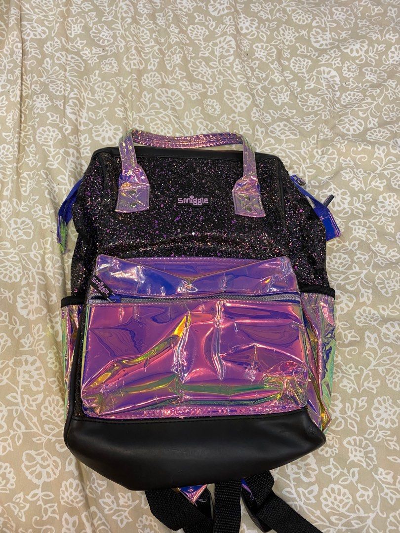 Smiggle Holographic Backpack Women s Fashion Bags Wallets