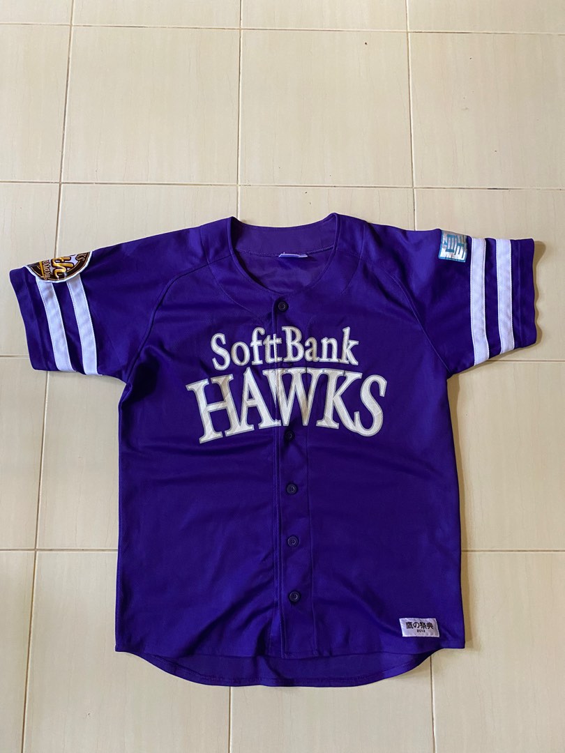 Fukuoka Softbank Hawks Baseball Jersey - Medium  Unique outfits, Short  sleeve button up, Shirts