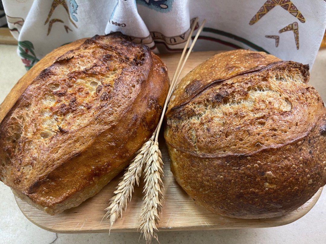 Sourdough Bread (Category: Homemade Bakes) located in Singapore. Submitted by prov1717 (Listing ID 1237994224, Image 8). Description: Freshly baked sour dough bread using - starter (no preservatives) - premium bread flour - spelt flour - Himalayan salt - approx 400 grams Inclusions : additional $2/- Rosemary Walnuts Sesame seeds Dried cranberries Olive Cheddar cheese Advanced booking : 3days Collection at 22 Ghim Moh Link.