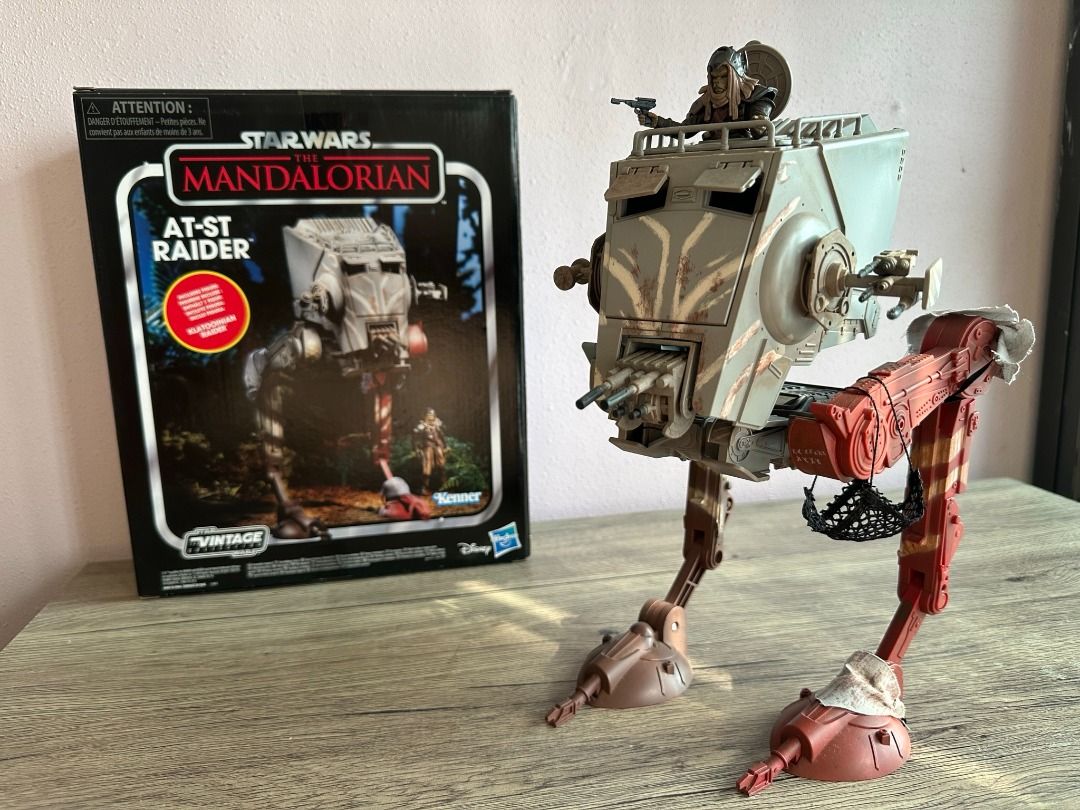 STAR WARS The Vintage Collection Mandalorian AT-ST Raider with Figure,  Hobbies  Toys, Toys  Games on Carousell