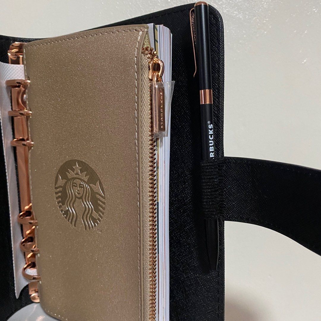 Starbucks Planner 2023 (Category: Stationery & School Supplies) located in Muntinlupa City. Submitted by ayebmedina (Listing ID 1243400185, Image 2). Description: With lettering on two pages but can be covered. PM for pic.
