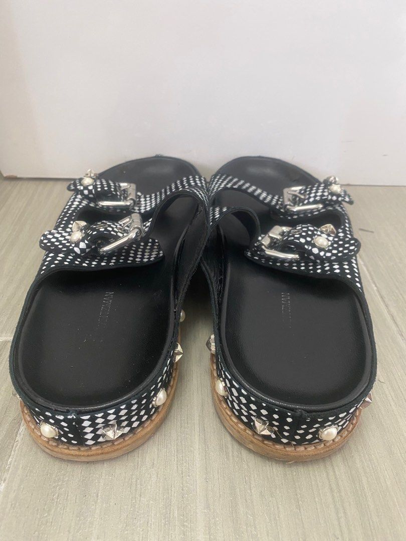 Claquette h strass hot sale