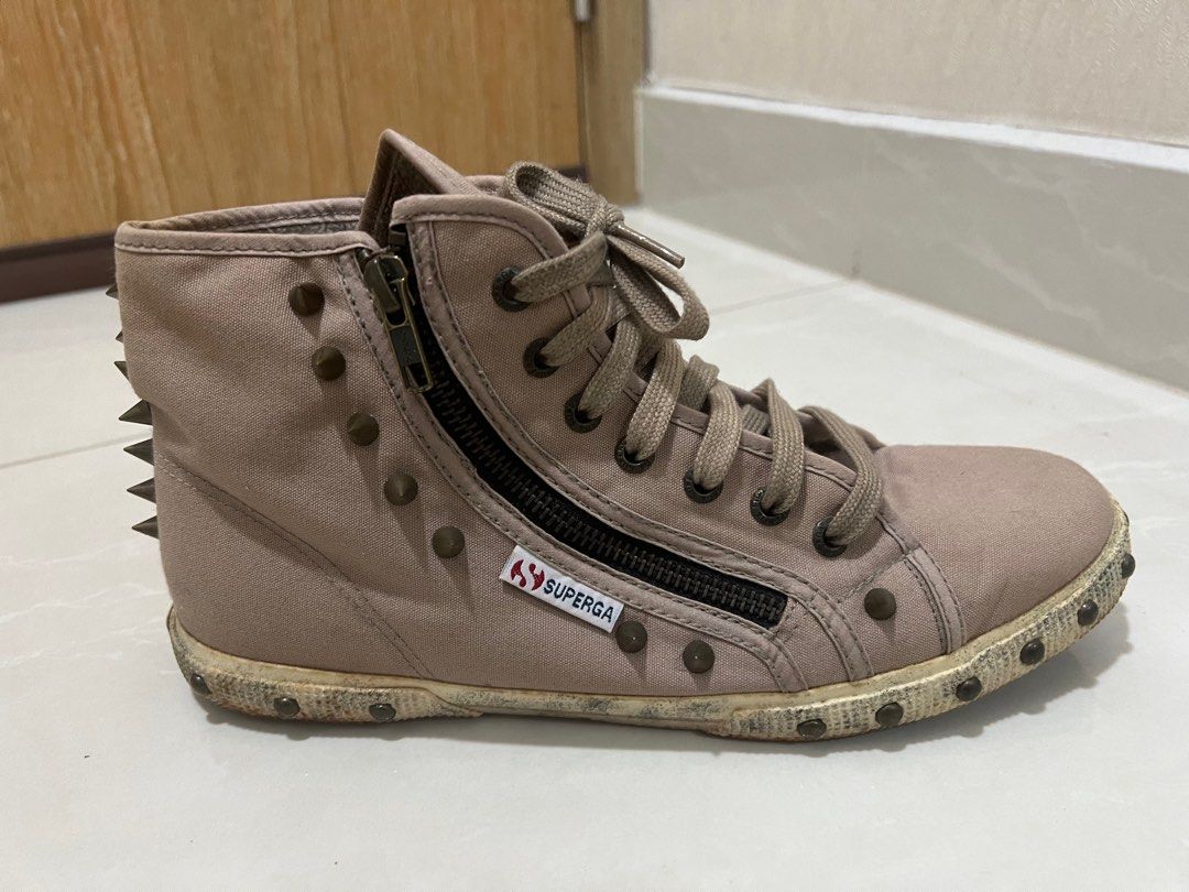 Superga high 2025 tops zipper