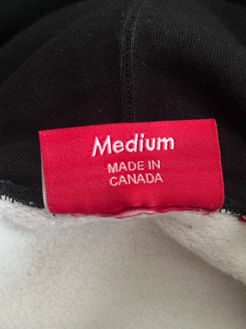 Supreme blocked hoodie red hotsell