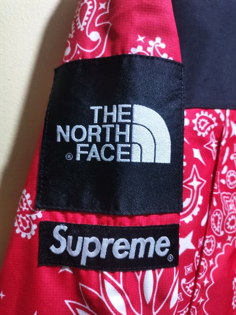 Supreme the north face bandana clearance mountain jacket red
