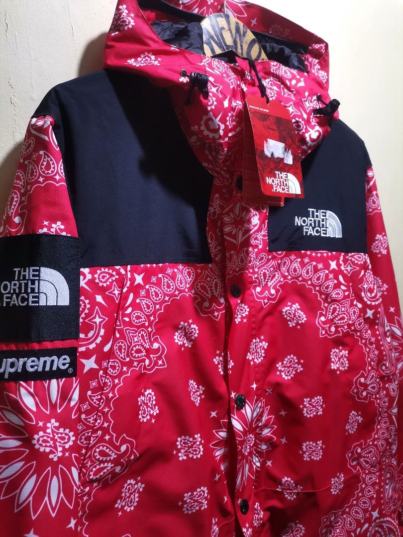 Supreme red bandana jacket on sale