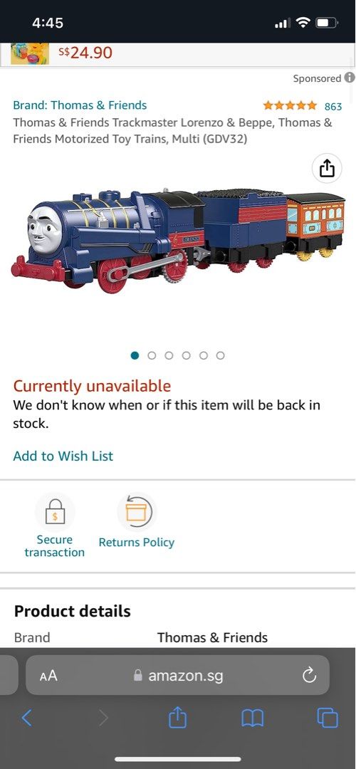 Thomas and Friends TrackMaster Lorenzo and Beppe Hobbies Toys