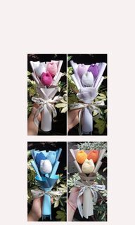 Crochet Tulips Mini Bouquet Gift Idea