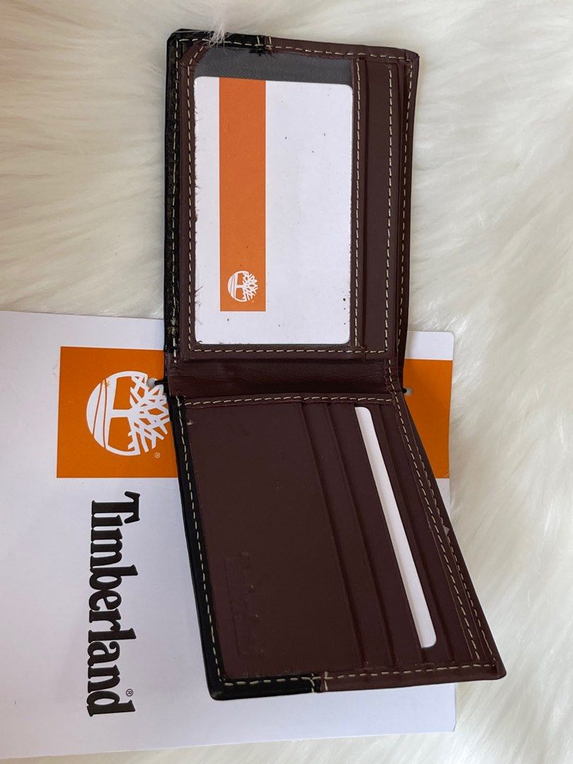 timberland men's leather passcase wallet trifold wallet hybrid
