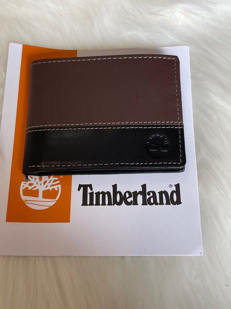 timberland men's leather passcase wallet trifold wallet hybrid