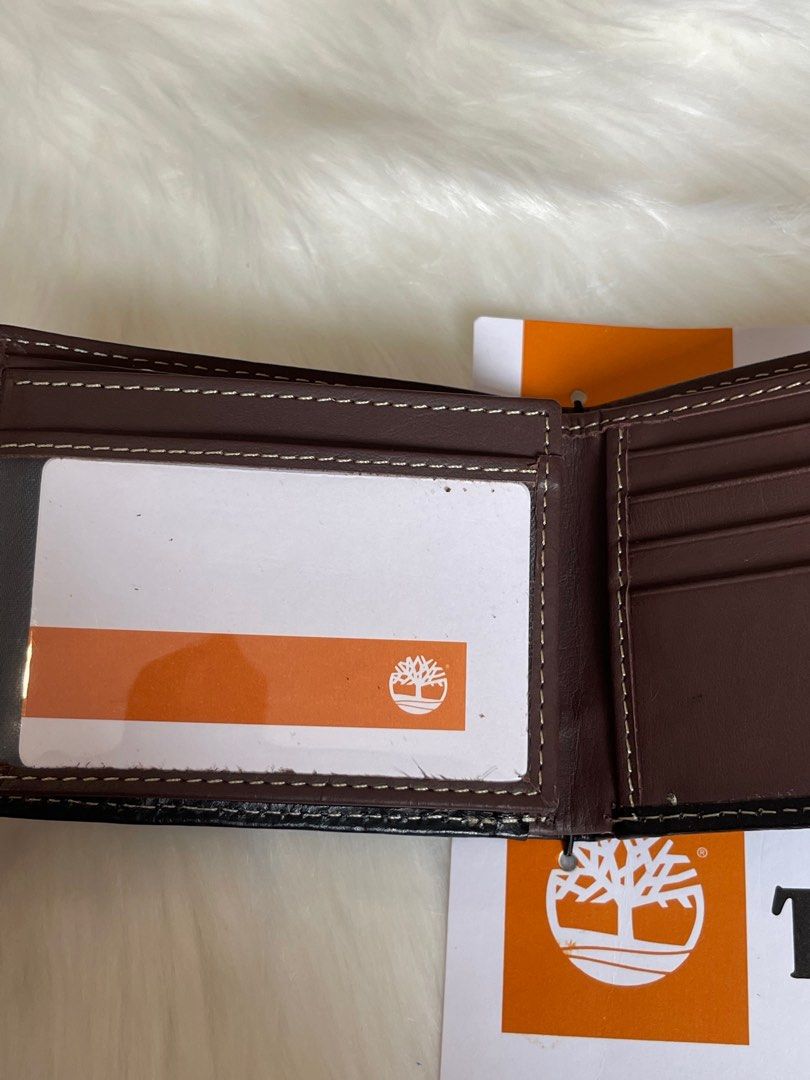 timberland men's leather passcase wallet trifold wallet hybrid