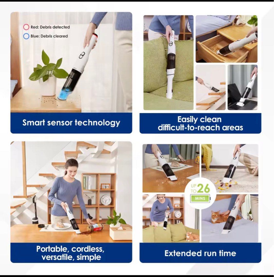 Tineco Pure One Mini S4 Smart Cordless Handheld Vacuum Cleaner, TV