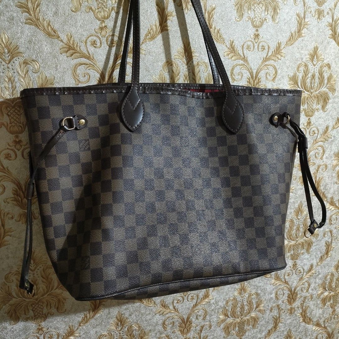 Tas Tote Bag LV Louis Vuitton Lengkap Noser Preloved, Fesyen Wanita, Tas &  Dompet di Carousell